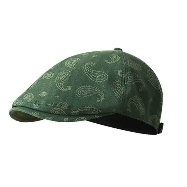 Cappello basco con stampa floreale Paisley - Verde - Misura M (22"-22 7/8") - image 7