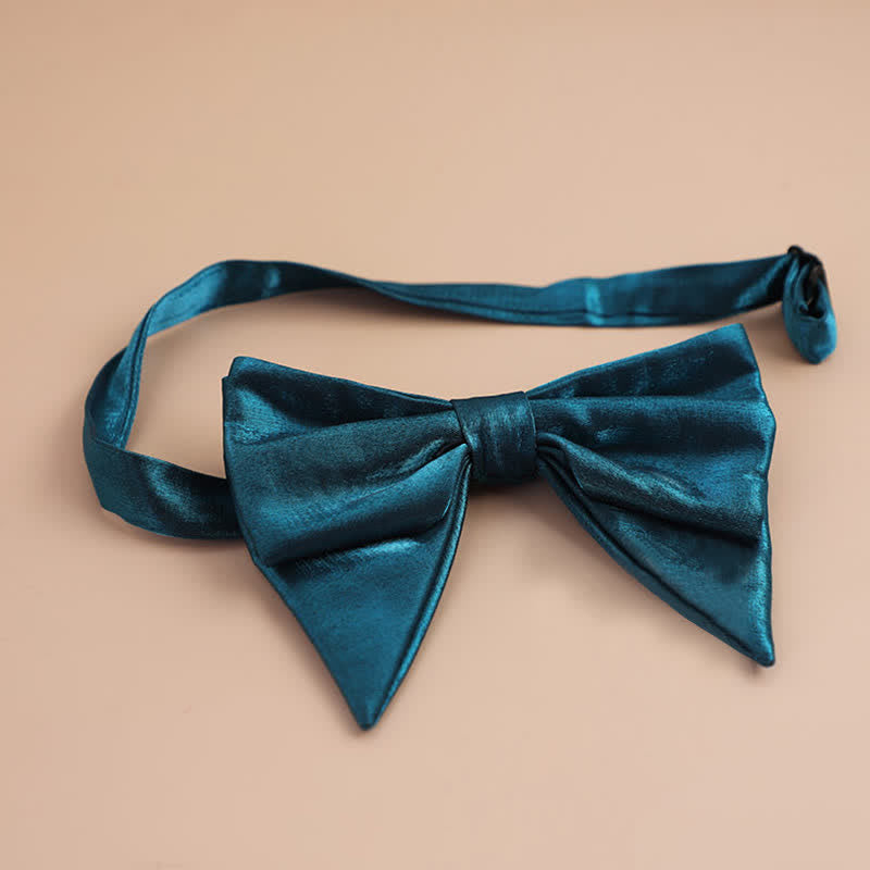 Papillon a punta oversize lucido a forma di farfalla da uomo