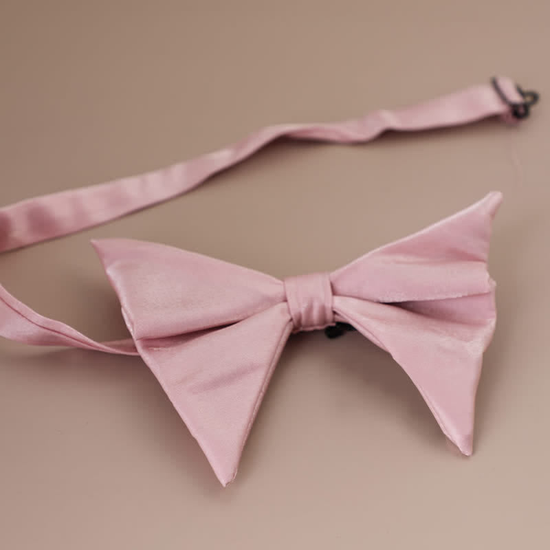 Papillon a punta oversize lucido a forma di farfalla da uomo