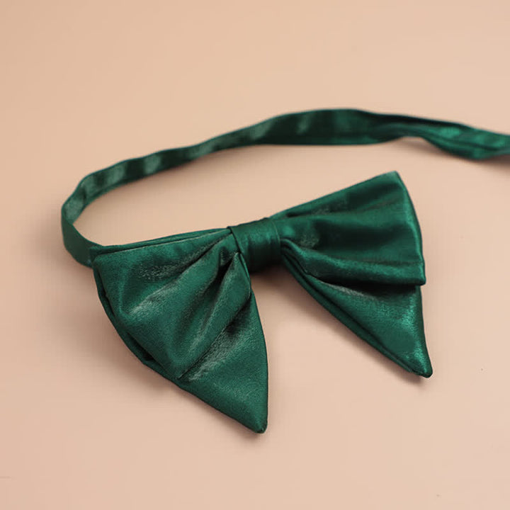 Papillon a punta oversize lucido a forma di farfalla da uomo