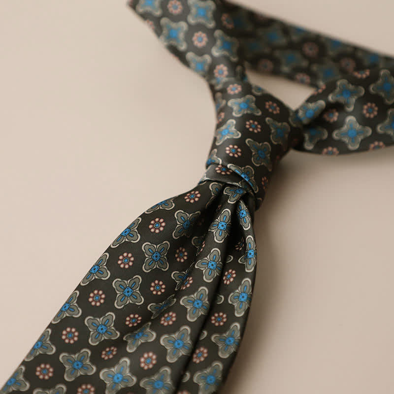 Cravatta da uomo con motivo geometrico stile street vintage - Stile n. 3 - image 9