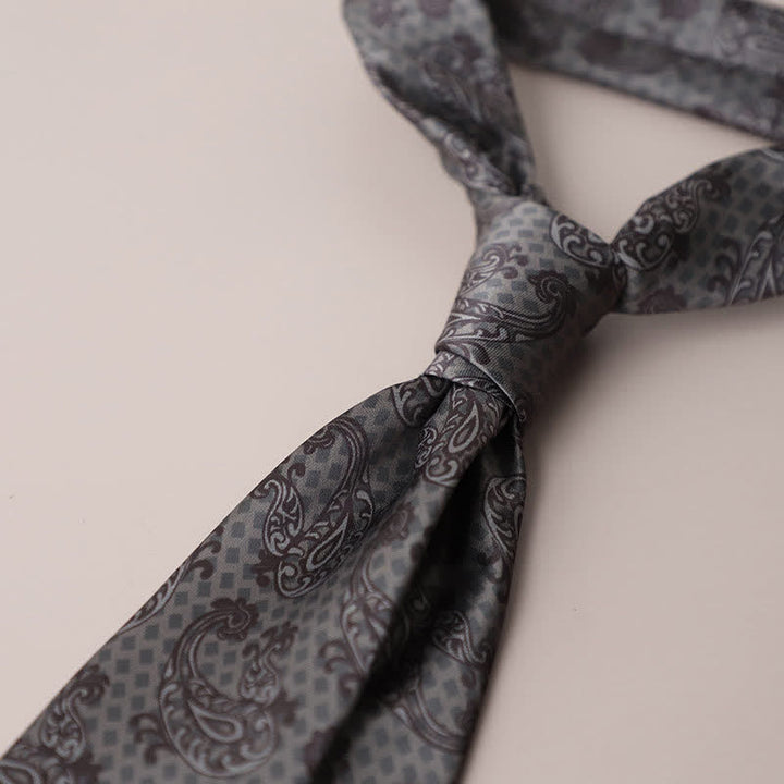 Cravatta da uomo con motivo geometrico stile street vintage - Stile n. 6 - image 12