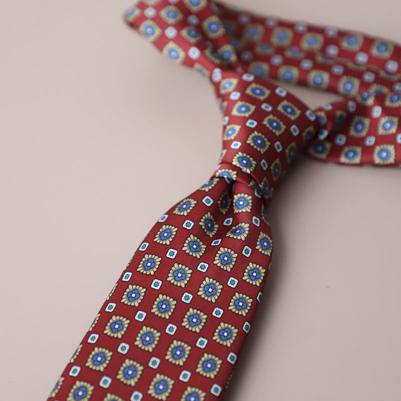 Cravatta da uomo con motivo geometrico stile street vintage - Stile n. 5 - image 11