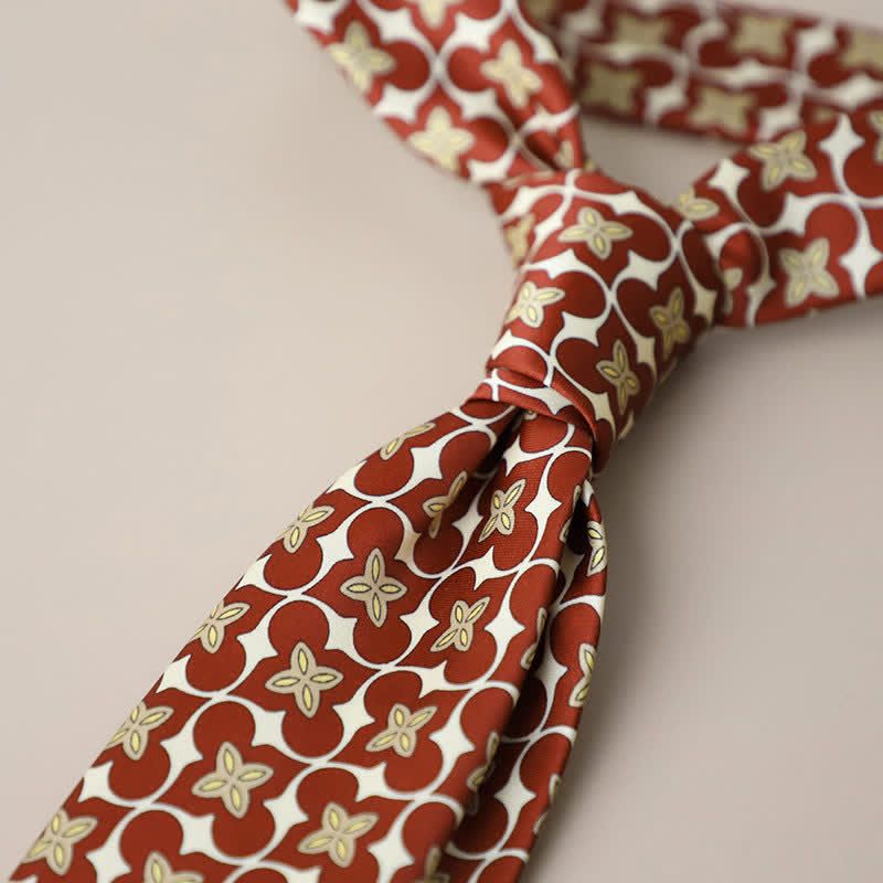 Cravatta da uomo con motivo geometrico stile street vintage - Stile n. 7 - image 13