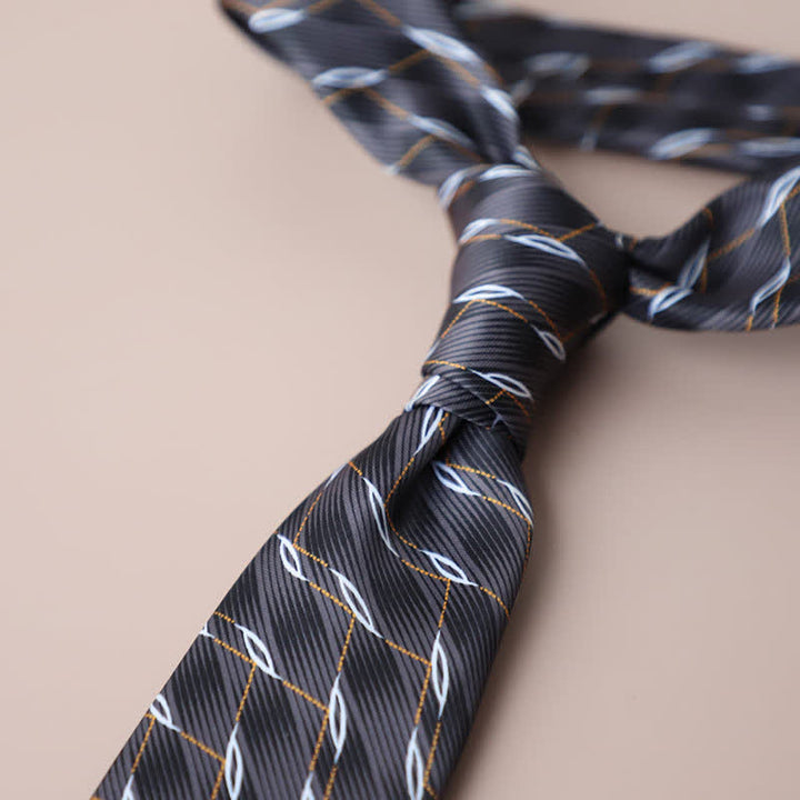 Cravatta da uomo con motivo geometrico stile street vintage