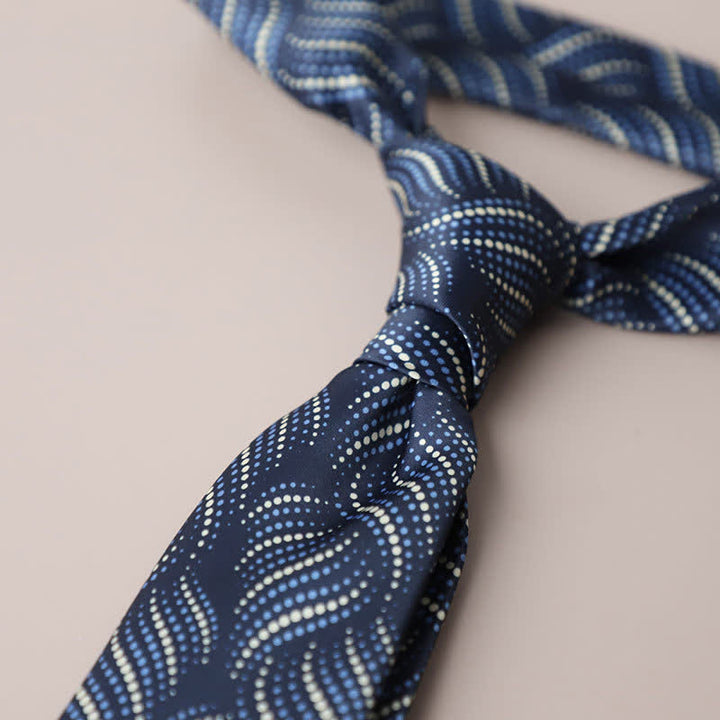 Cravatta da uomo con motivo geometrico stile street vintage - Stile n. 9 - image 15