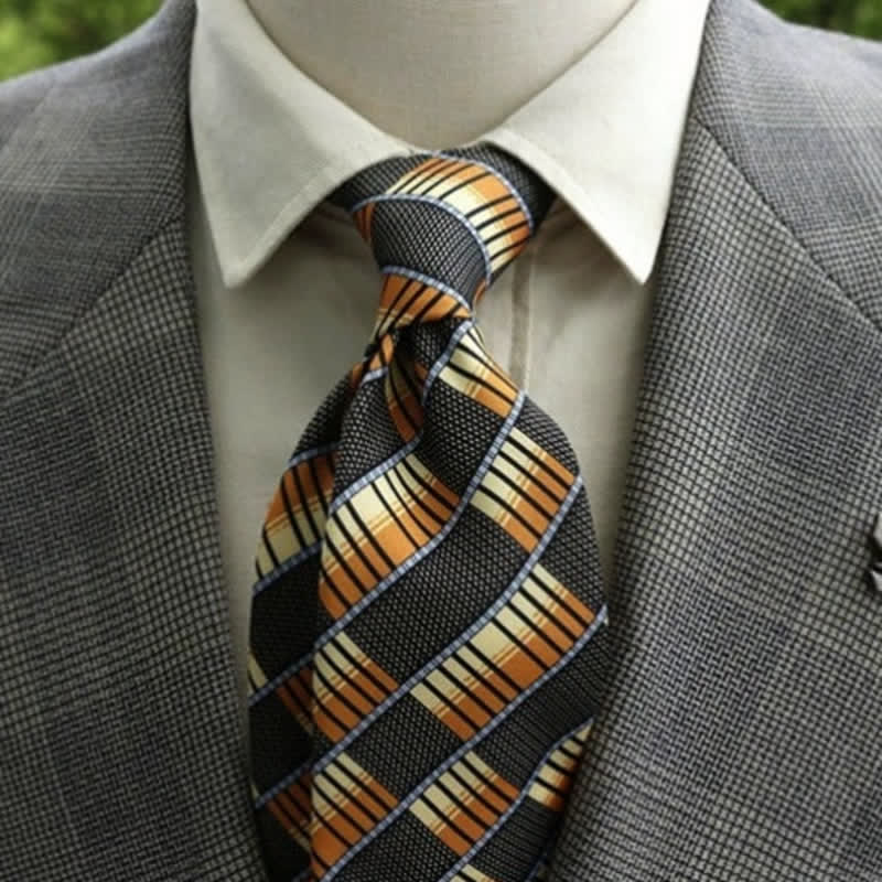 Cravatta Boho con motivo floreale fantastico da uomo