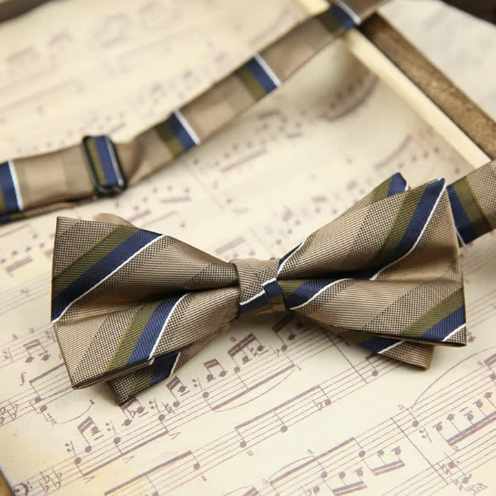 Papillon elegante da uomo a doppio strato per matrimonio e lavoro