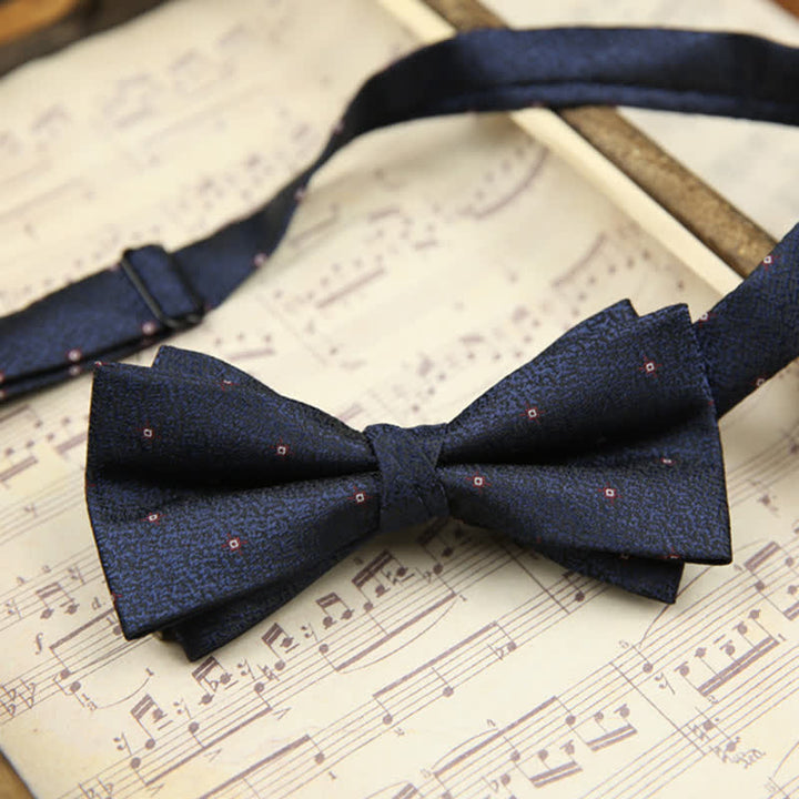Papillon elegante da uomo a doppio strato per matrimonio e lavoro