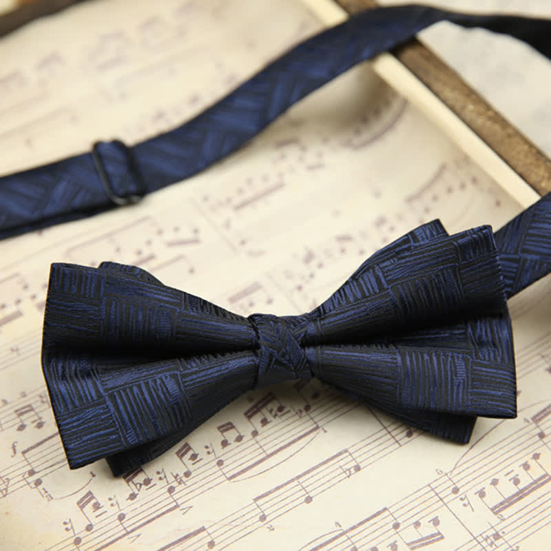 Papillon elegante da uomo a doppio strato per matrimonio e lavoro