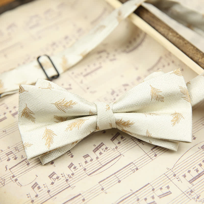 Papillon doppio strato elegante da uomo con motivo a grano