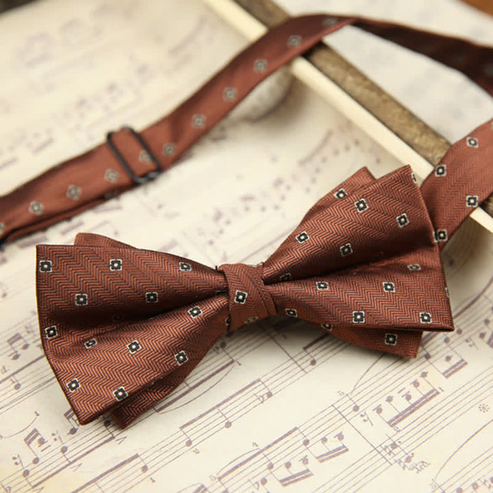 Papillon da uomo retrò a doppio strato, casual, per feste