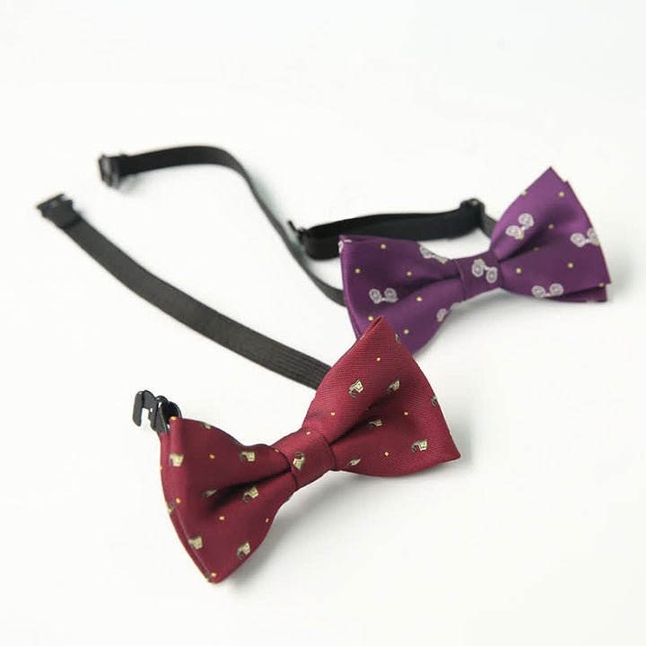 Papillon divertente ed elegante a doppio strato stampato carino per bambini