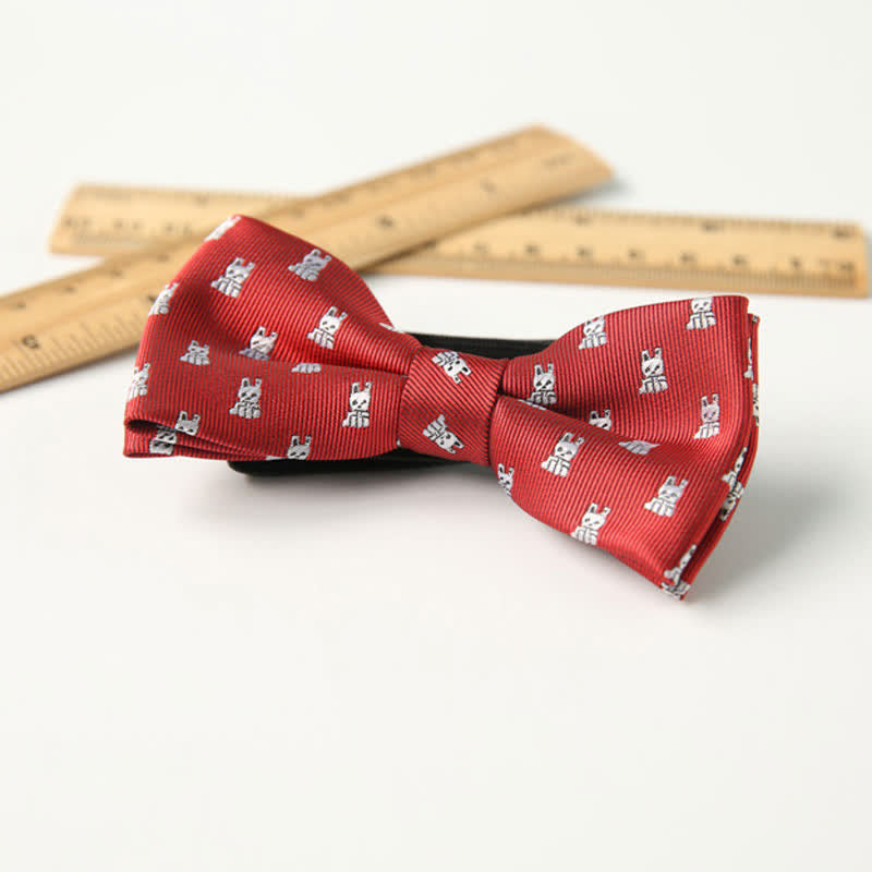 Papillon divertente ed elegante a doppio strato stampato carino per bambini