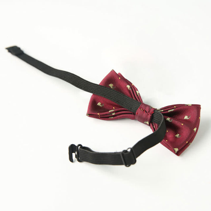 Papillon divertente ed elegante a doppio strato stampato carino per bambini