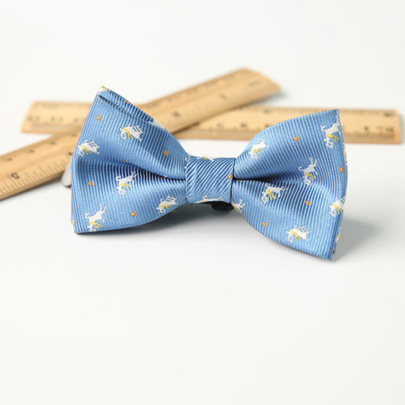 Papillon divertente ed elegante a doppio strato stampato carino per bambini