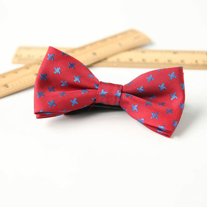 Papillon divertente ed elegante a doppio strato stampato carino per bambini