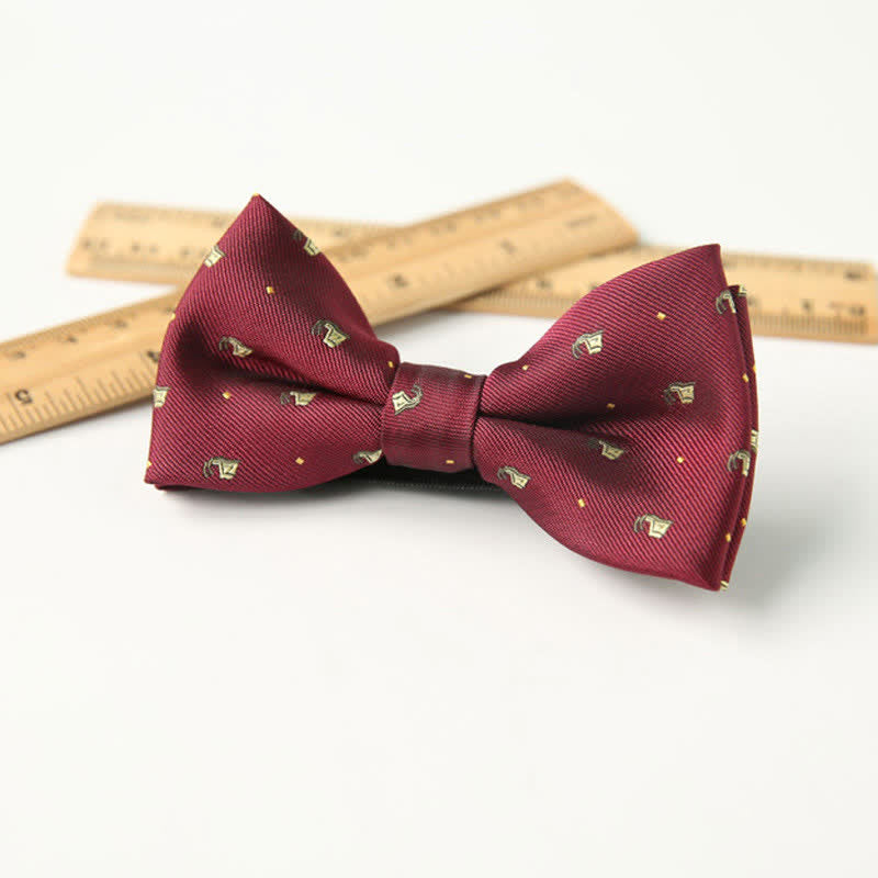 Papillon divertente ed elegante a doppio strato stampato carino per bambini
