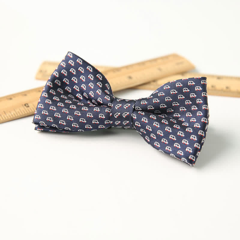 Papillon divertente ed elegante a doppio strato stampato carino per bambini