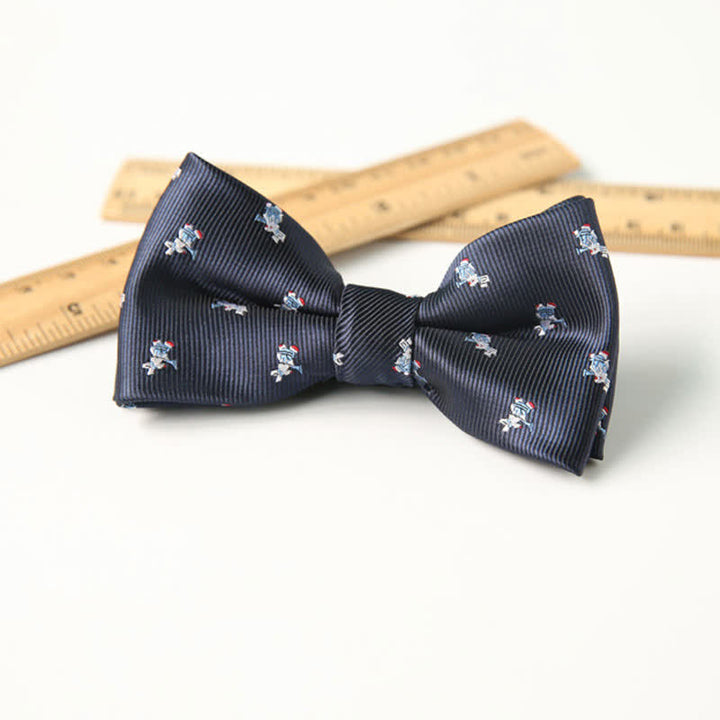 Papillon divertente ed elegante a doppio strato stampato carino per bambini