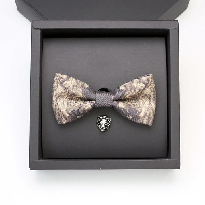 Set di 2 papillon con spilla e motivo del Re Leone da uomo