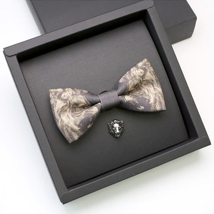 Set di 2 papillon con spilla e motivo del Re Leone da uomo
