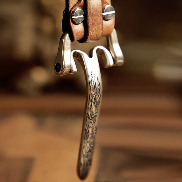 Cintura in pelle da cavalleria western da uomo - image 11