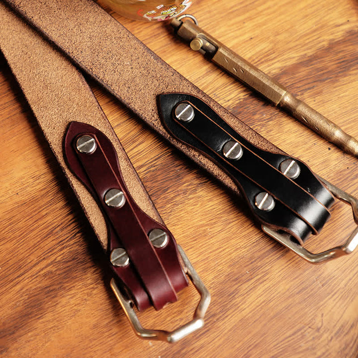 Cintura in pelle da cavalleria western da uomo