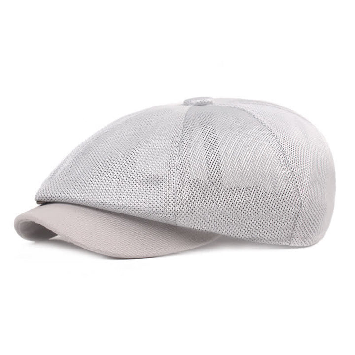 Cappello estivo da tassista in rete traspirante - Grigio chiaro - Misura M (22"-22 7/8") - image 0