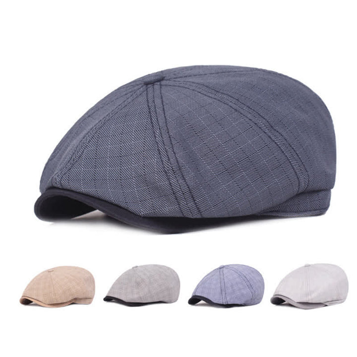 Classico berretto scozzese a 8 pannelli Newsboy