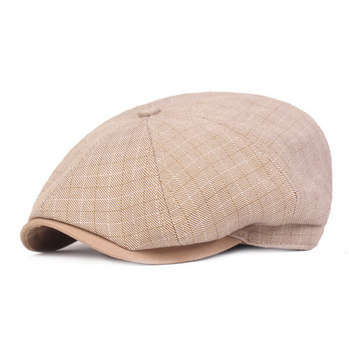 Classico berretto scozzese a 8 pannelli Newsboy - Cachi - Regolabile (21 5/8"-23 1/4") - image 2