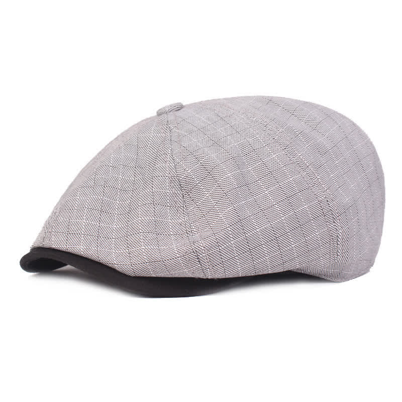 Classico berretto scozzese a 8 pannelli Newsboy - Grigio chiaro - Regolabile (21 5/8"-23 1/4") - image 7