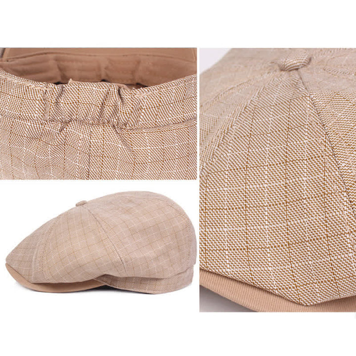 Classico berretto scozzese a 8 pannelli Newsboy