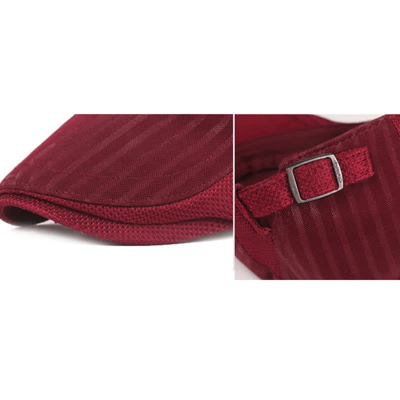Cappello basco leggero a righe con becco d'anatra semplice