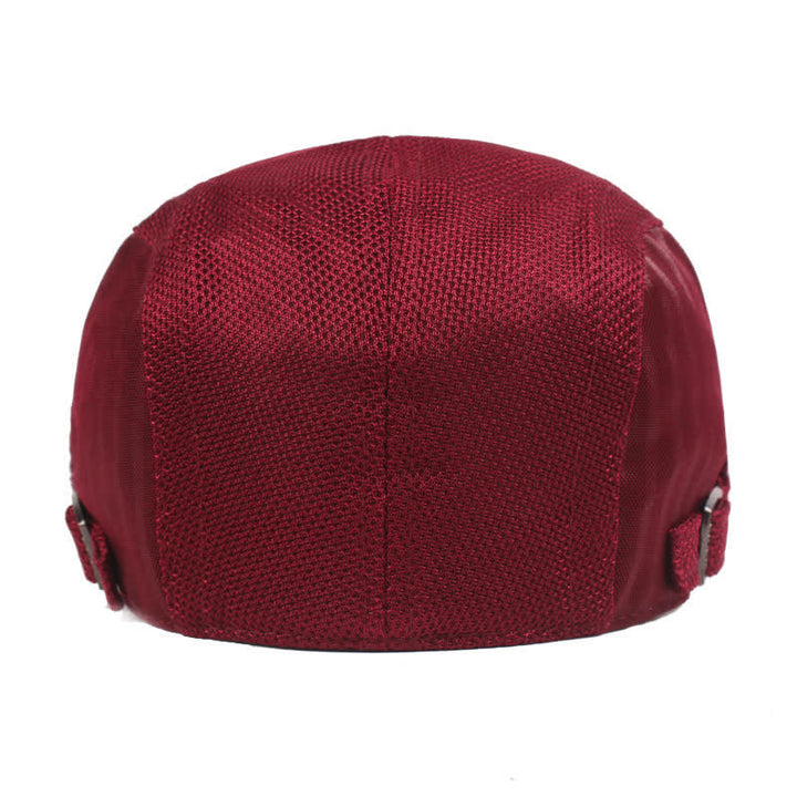 Cappello basco leggero a righe con becco d'anatra semplice