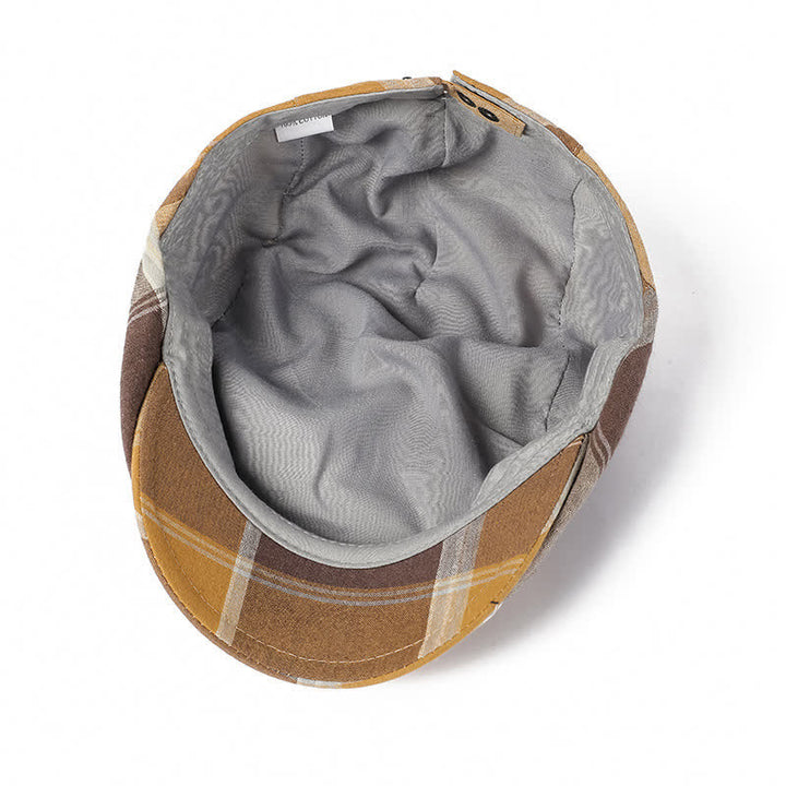 Cappello basco a quadri vintage in stile britannico - image 2