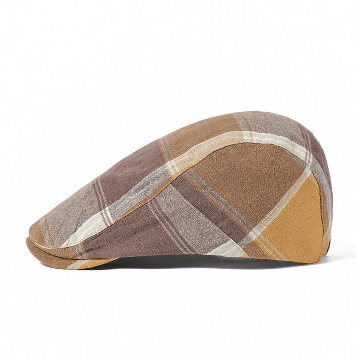 Cappello basco a quadri vintage in stile britannico - image 3