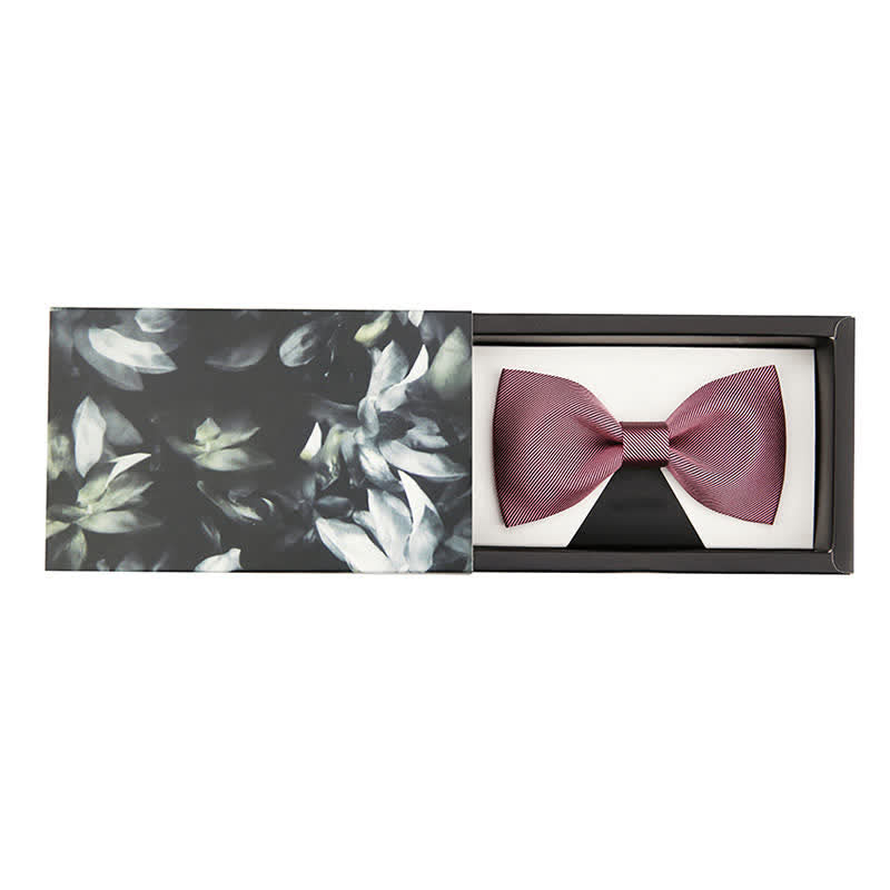 Papillon da uomo in seta da sposa in twill rosa delicato