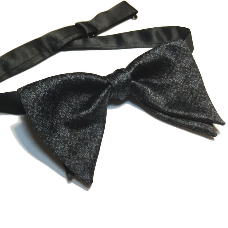 Papillon a punta oversize con stampa barocca vintage da uomo - Papillon - image 1