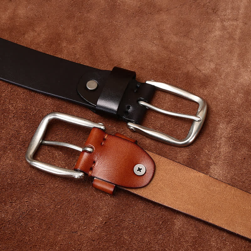 Cintura in pelle alla moda con abbellimenti classici con perline - image 4