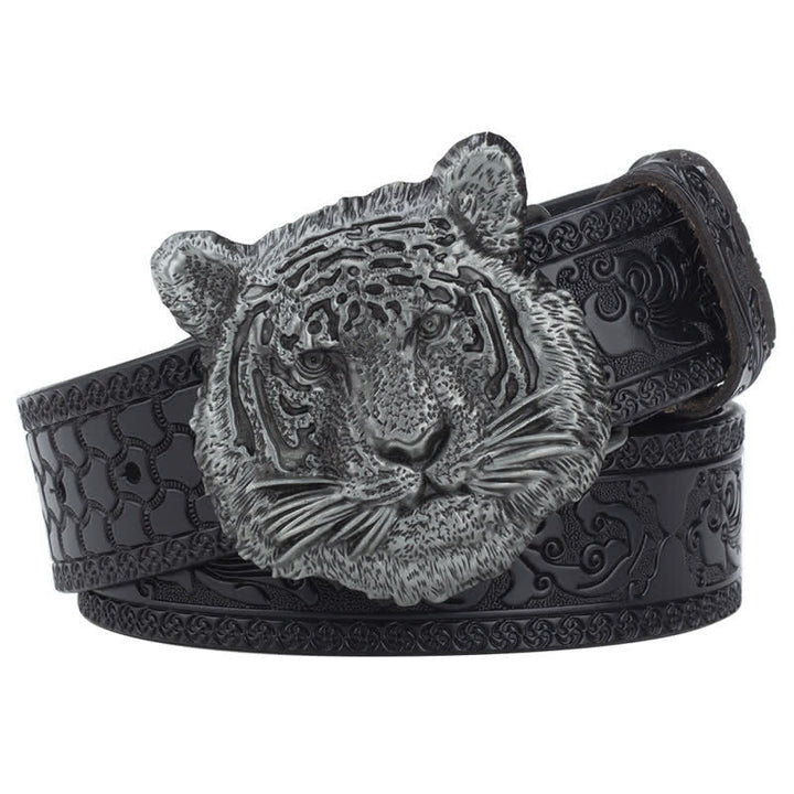Cintura decorativa in pelle western Toger Head Jeans - Nero / Argento - 46 - image 2
