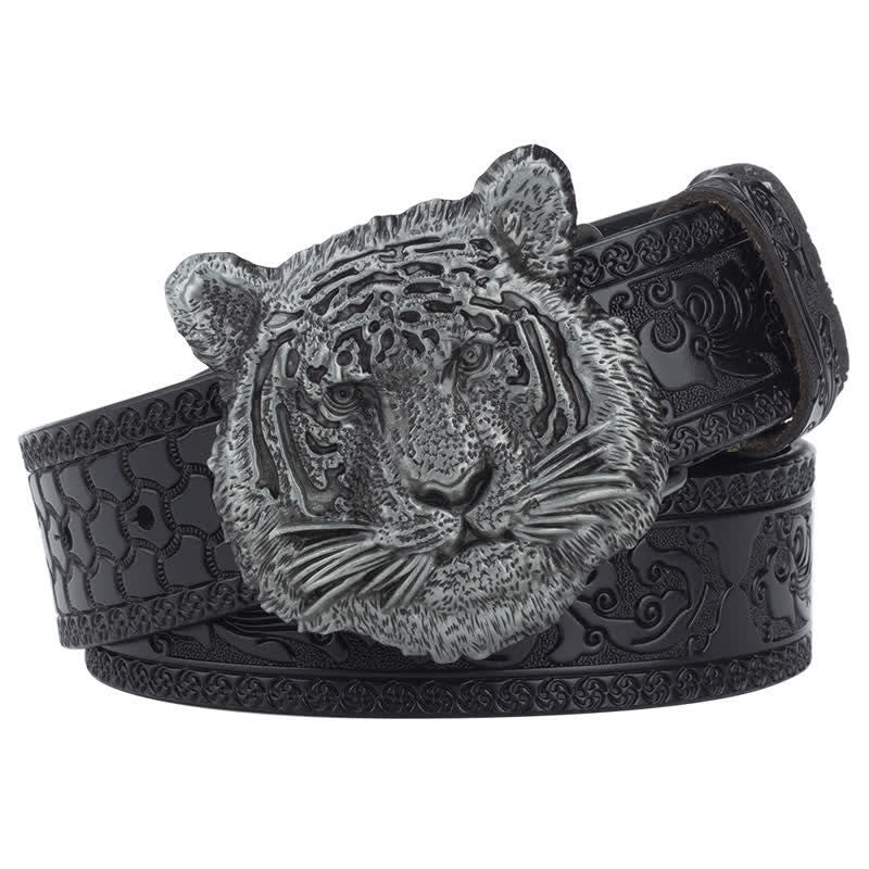 Cintura decorativa in pelle western Toger Head Jeans - Nero / Argento - 46 - image 2