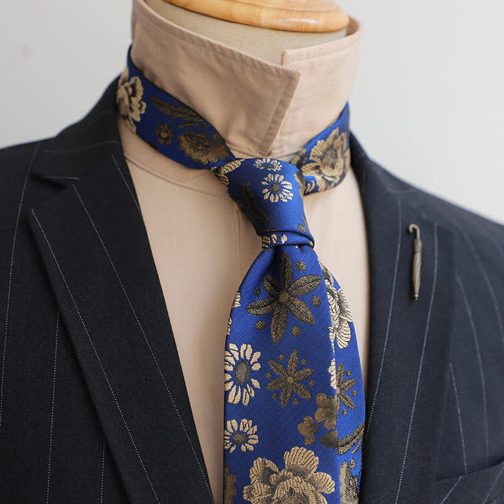 Cravatta da uomo Gentleman Flourish Vintage Flower