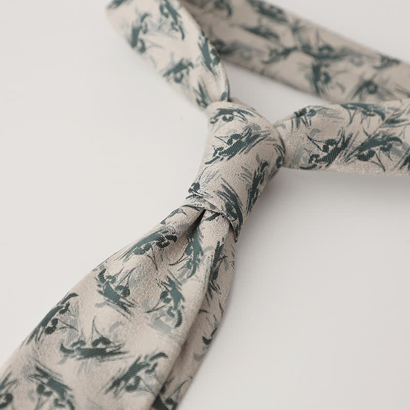 Cravatta da uomo Artist Luxury Jacquard Daily - Bianco - image 5