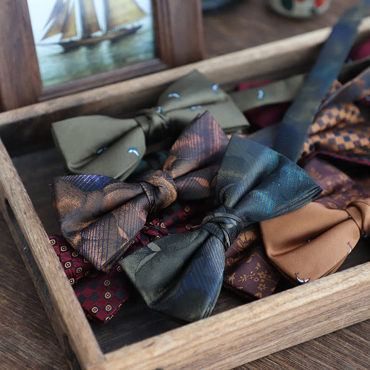 Papillon da uomo in stile vintage con motivo sfumato