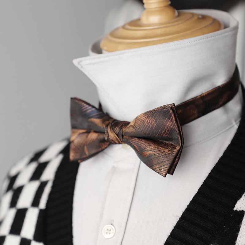 Papillon da uomo in stile vintage con motivo sfumato
