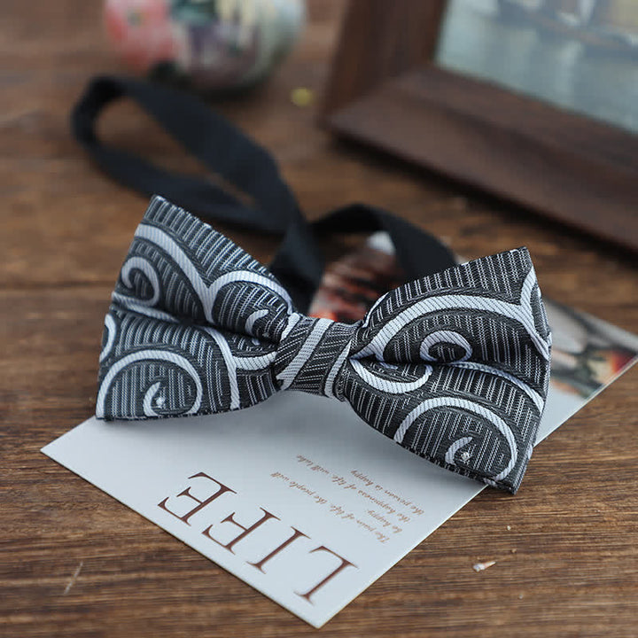 Papillon da uomo con motivo jacquard Paisley dai colori vivaci