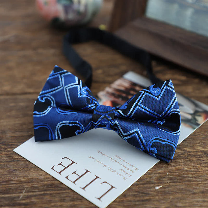 Papillon da uomo con motivo jacquard Paisley dai colori vivaci