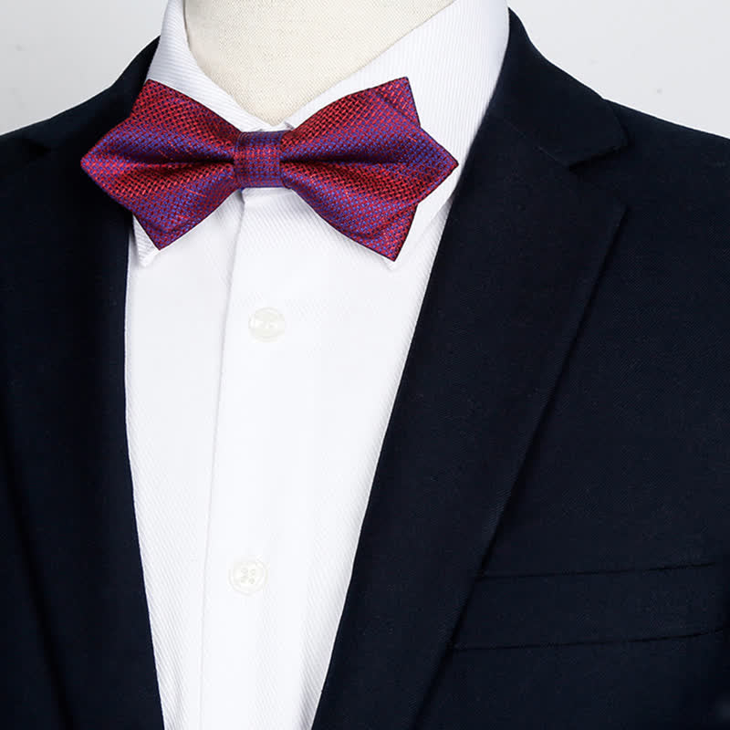Papillon da uomo con motivo a scacchiera con colori sfumati alla moda