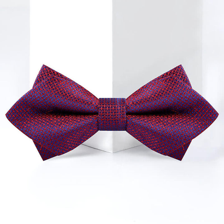 Papillon da uomo con motivo a scacchiera con colori sfumati alla moda - image 2